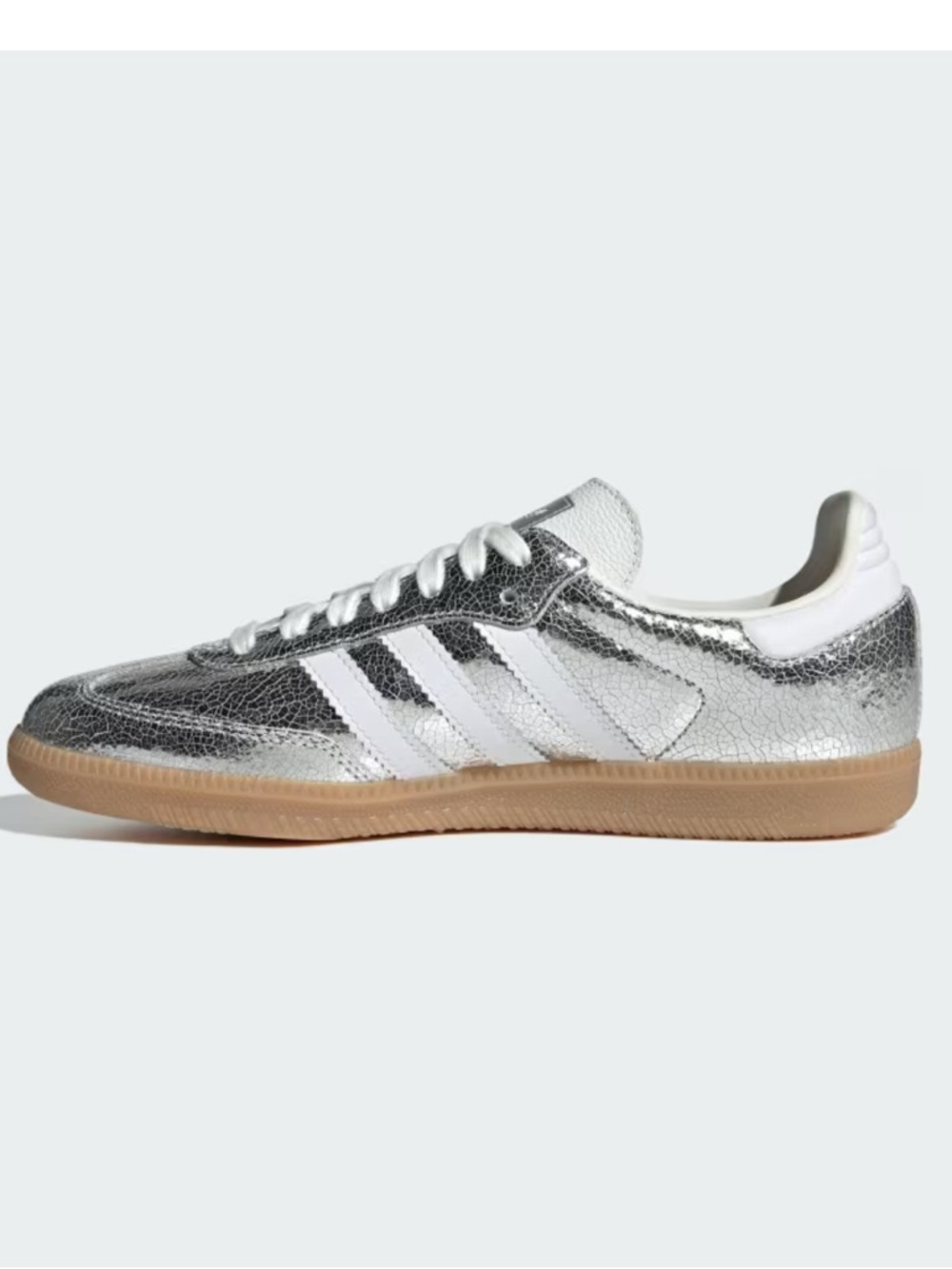adidas Samba OG Silver Metallic / Cloud White / Core White - Picture 4 of 8